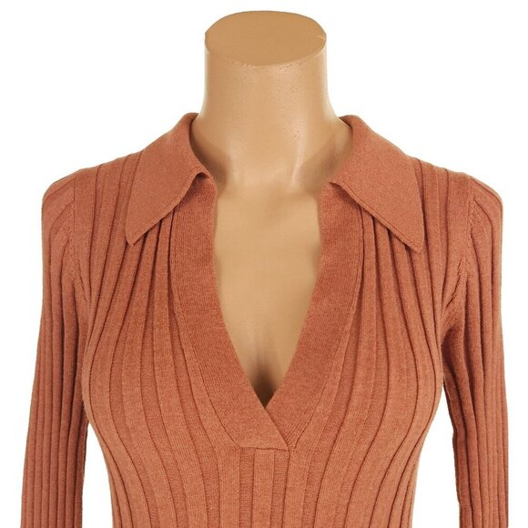 Nicholas Ivanna Sweater Size S Womens Desert Brown $245 - Picture 4 of 13